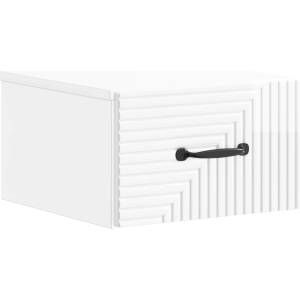 vidaXL Спален шкаф с монтаж на стена Бял гланц 34, 5 x 33 x 20 см (898603)