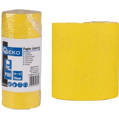 Geko Brusný papír – role 115 mm x 3 m P100