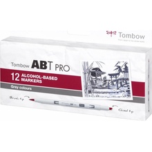 Tombow ABT Pro Gray colors 12 ks ABTP-12P-3
