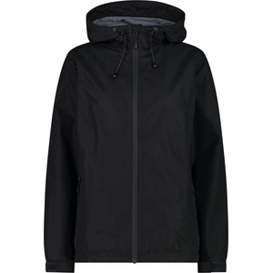 CMP Дамско водоустойчиво яке CMP Women's Jacket Fix Hood with Pack Pocket Waterproof jacket - Nero - размер 44 (EU) (102-5201-0316)