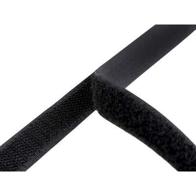 Suchý zip háček + plyš šíře 16 mm Varianta: 2 černá, Balení: 25 m 8845/3210/32601