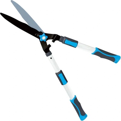 Nožnice AQUACRAFT® 370213, záhradné, na živý plot, Premium, WavyBlade, Alu/Soft, teleskopické +20 cm