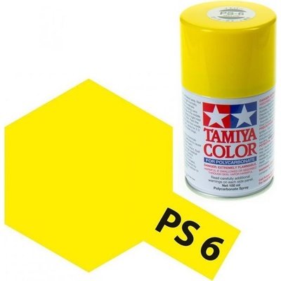 Tamiya Color PS-6 Yellow Polycarbonate Spray 100ml