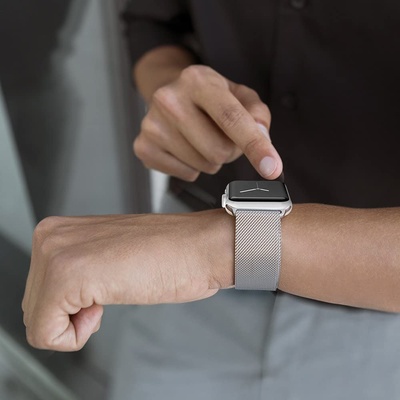 Belkin Калено стъклено защитно покритие с извити ръбове за целия дисплея на Apple Watch 38мм - Belkin ScreenForce UltraCurve Screen Protector Water Resistant (черен-прозрачен) (F8W917vf)