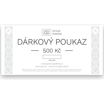 DÁRKOVÝ POUKAZ 500,- Kč - elektronický poukaz