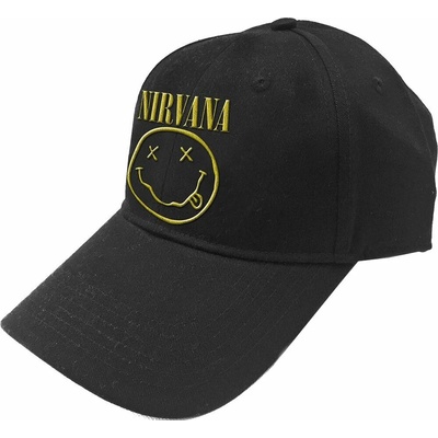 Nirvana Logo & Happy Face Шапка с козирка Black UNI (NIRVCAP03B)