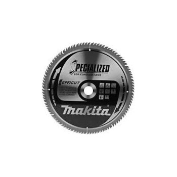 Makita Диск циркулярен за рязане Makita на дърво фино напречно надлъжно с HM пластини 305 мм, 30 мм, 2.15 мм, 100 z, Efficut-B-67278