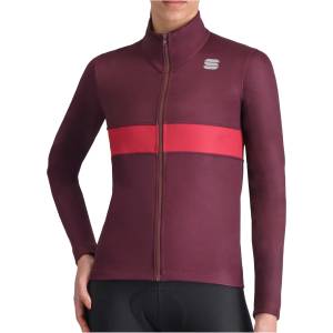 Sportful Дамско ветрозащитно яке за колоездене Sportful Women's Neo 2 Softshell Jacket Cycling jacket - Deep Bordeaux Red / Pompelmo (151-0777-0114)