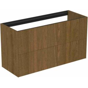 Ideal Standard Atelier Conca стенен шкаф с 2 чекмеджета, 100 см, цвят тъмен орех (T4353Y5)