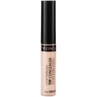 the SAEM Cover Perfection Tip Concealer SPF28/PA++ - 1.25 Light Beige - Коректор за под очи 6, 5мл
