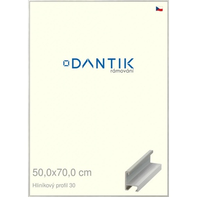 DANTIK rám na obraz 50 x 70 Dýha barevná šedá světlá