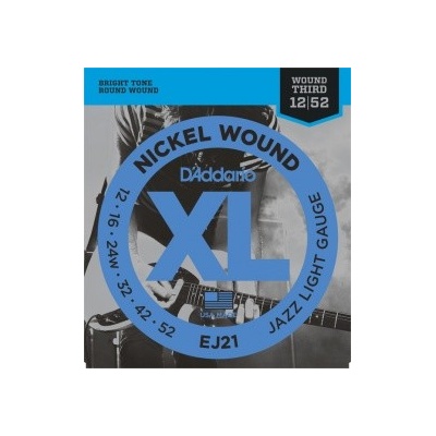 D'ADDARIO EJ21 Nickel Wound Jazz Light - .012 - .052