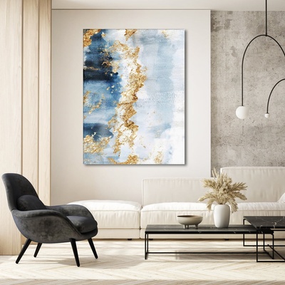 Decono Картина Кралско Синьо и Златно
