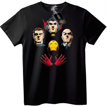 NOONEBRAND Тениска Iron Man Герои - XL, Black