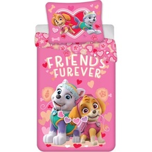 BrandMac.dk Dievčenské bavlna obliečky Tlapková patrola Paw Patrol ružové / 140x200 70x90