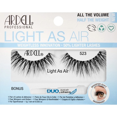 Ardell Light As Air 523 + lepidlo na riasy Duo 1 g Black
