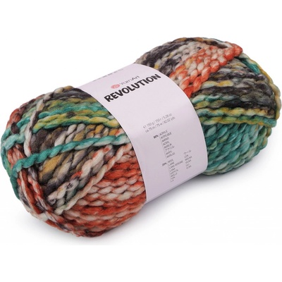 Prima-obchod Pletací příze Revolution 150 g, barva 7 (1616) rezavá