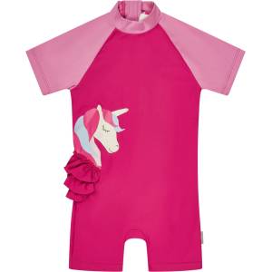 Sterntaler Детски цял бански от ликра (UV защита) Sterntaler Kids' Swimsuit Unicorn Lycra - Purpur - размер 92 (EU) (750-2696-0112)