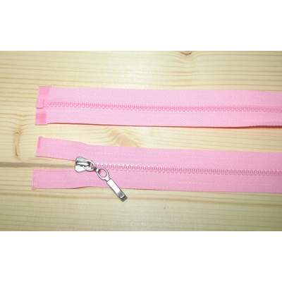 Kostenný zips ružová 3mm deliteľný jednosmerný 30cm