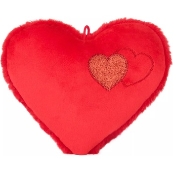 Image 1 of Amek Toys ПЛЮШЕНО СЪРЦЕ С БРОКАТ 2 ЦВЯТА 20 СМ