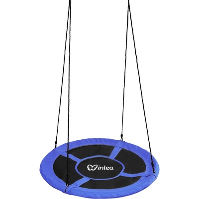 INLEA Závesný hojdací kruh 90 cm modrý