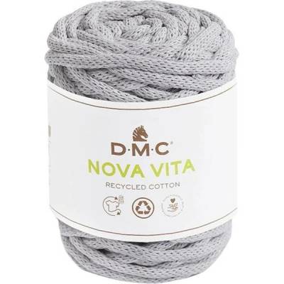 Šňůrková příze na makramé a háčkování NOVA VITA 12 od DMC 250g, šedá