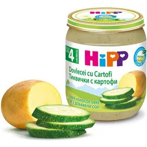 Hipp пюре БИО Тиквички с картофи - 125 г