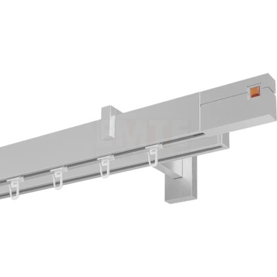 Marcin Dekor Square Line garniža ORANŽOVÝ KRYŠTÁL oceľ dvojitá 160 - 600 cm