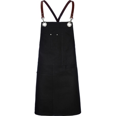 EXNER Предна престилка Canvas Black с модерна визия и функционални елементи (4830920)