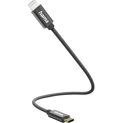 Hama 00201601 Nabíjecí USB USB 2.0 Apple Lightning konektor USB-C ® zástrčka 0,2m černý