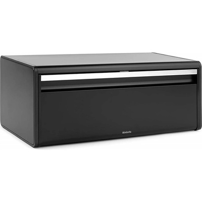Brabantia Кутия за хляб Brabantia Fall Front 107836, 18 л, 46.5х25 см, Стенен монтаж, Без пръстови отпечатъци, Черен (107836)