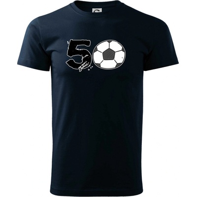 Futbal okrúhle narodeniny 50 tričko tmavomodrá