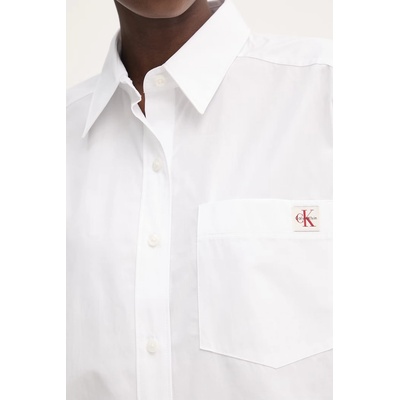 Calvin Klein риза дамска от памук (LV047F148G)