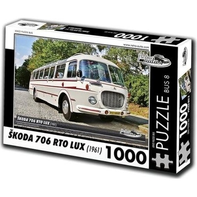 RETRO-AUTA BUS 8 ŠKODA 706 RTO LUX 1968 1000 dílků