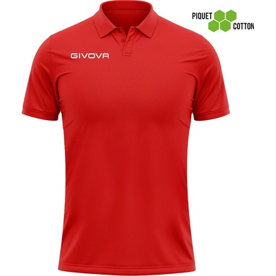 Givova polo triko polo Cotone Piquet Summer červená