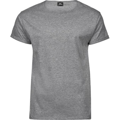 TEE JAYS tj5062 / Мъжка тениска с навити ръкави - сив цвят (18506261013)