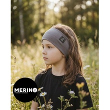 Speem Detská čelenka Merino Šedohnedá