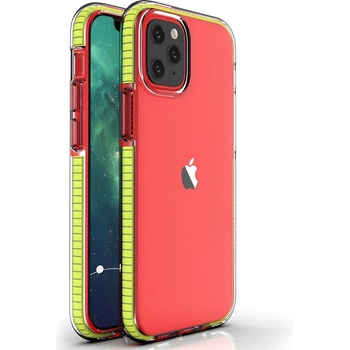 Apple Pокривало Spring clear TPU за Apple iPhone 12 Mini - Жълт KP8640