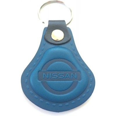 Prívesok na kľúče Auto Two M Kožená Nissan modrá