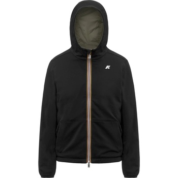 K-Way Мъжко ежедневно яке K-Way Jake Double Interlock Casual jacket - Black Pure / Green Lichen (003-3617-0112)