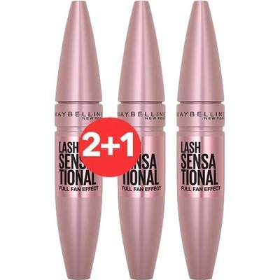 Maybelline NY Lash Sensational Mascara Black 2 × 9,5 ml