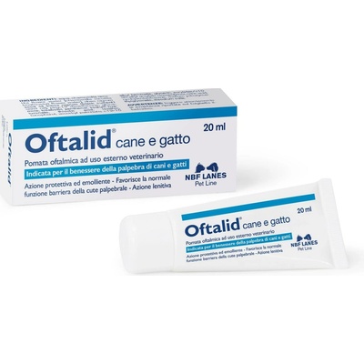 NBF Lanes oftalid pes a kočka oční mast zklidňující účinek na oční víčka 20 ml