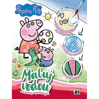 omalovánka A4 Maluj vodou Prasiatko Peppa