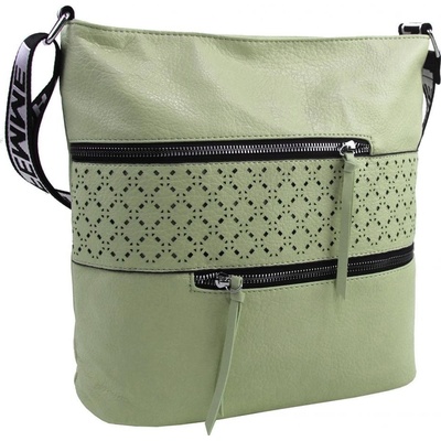 Barebag dámska crossbody kabelka XH5064 pistáciovo zelená