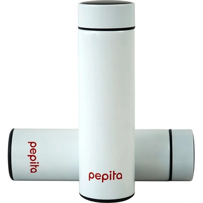 Pepita SMART термос с LCD дисплей за температура 500 мл - бял (Pepita-termosz-feher)