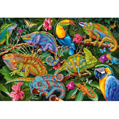 Cherry Pazzi - Puzzle Amazing Chameleons - 2 000 piese