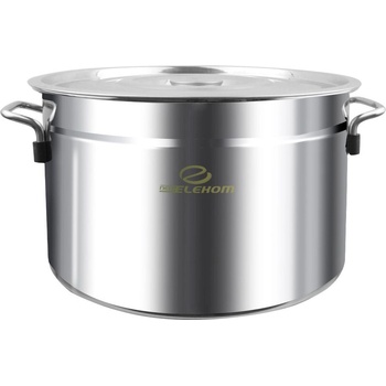 Elekom Широк голям казан с капак - ИНОКС - ЕК-60 sps, 85 l