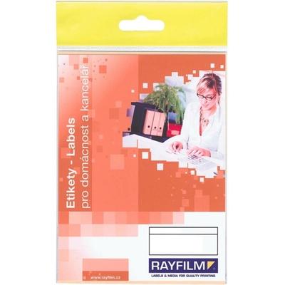 Rayfilm R0009.SF02G samolepicí bílé etikety 46 x 10 mm 300 etiket 10 listů