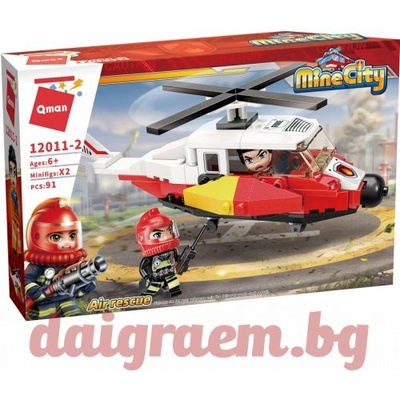 Qman Конструктор qman Спасителен хеликоптер 12011-2 (q12011-2)