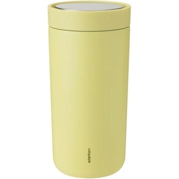 Stelton Термочаша To-Go Click с двойни стени от стомана 400 мл лимонено-жълта (685-49)